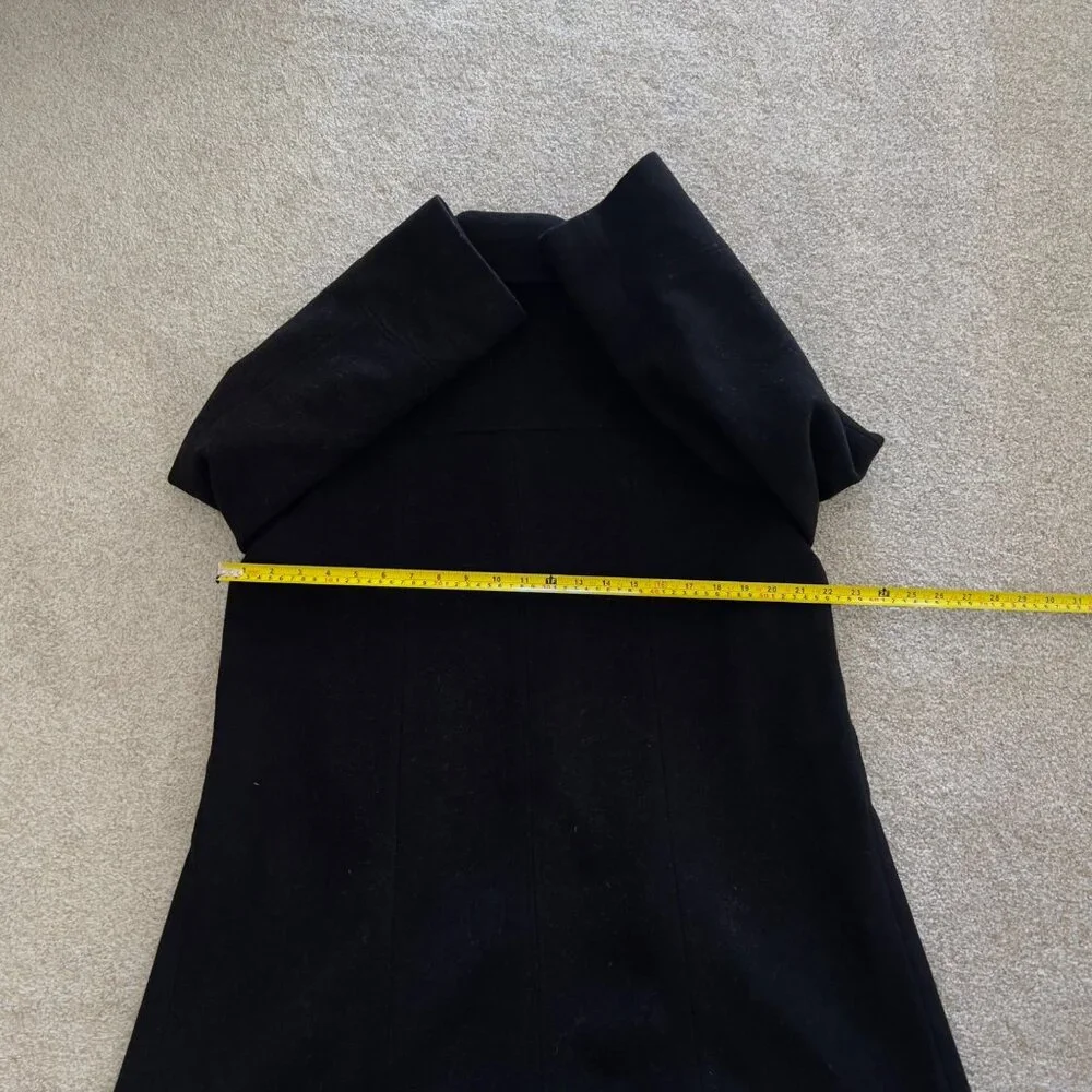 Preston & York Wool Trench Coat with Hot Pink Lining Trim NWOT sz 12 - Picture 9 of 9
